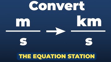 How to convert meters per second to kilometers per second | Physics Practice Problem