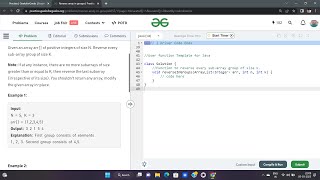 Reverse a String   Practice   GeeksforGeeks