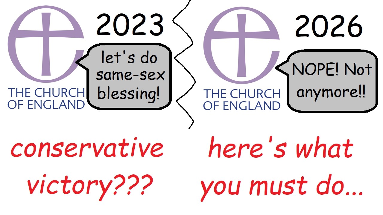 Church of England ABANDONS Same Sex Blessings! What Now??
