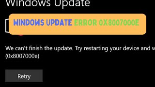 How To Fix Windows Update Error 0x8007000e in Windows 11