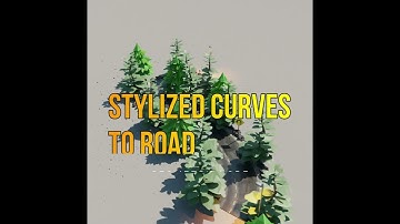 Stylized Curve To Road  Using Geometry node