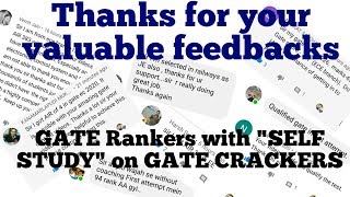 GATE Rankers with self study on GATE CRACKERS | by SAHAV SINGH YADAV