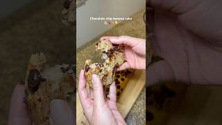Chocolate chip banana cake 🍰 #bananabread #chef #mycooking #youtubeshorts #recipe #baking #baking
