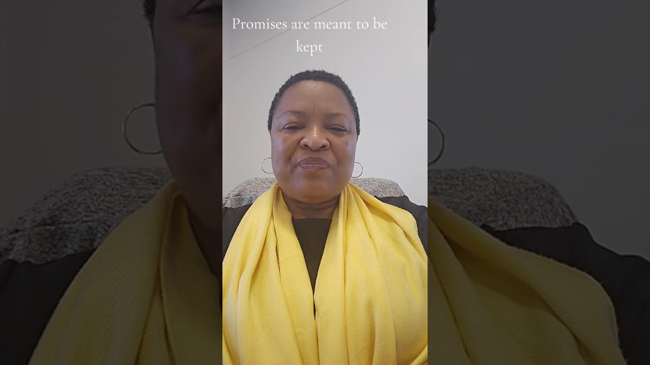 Don't make promises lightly.. you bind yourself by your word