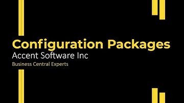 Microsoft Dynamics 365 Business Central - Data Migration using Configuration Packages