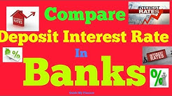 Compare Deposit Interest Rate: Watch Savings Bank & Fixed Deposit Rate Comparison of All Bank 