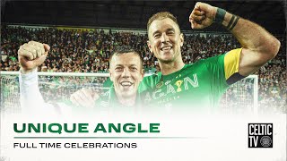 Unique Angle | Celebrations at Rugby Park & back at Paradise! | Celtic are Three-In-A-Row Champions!
