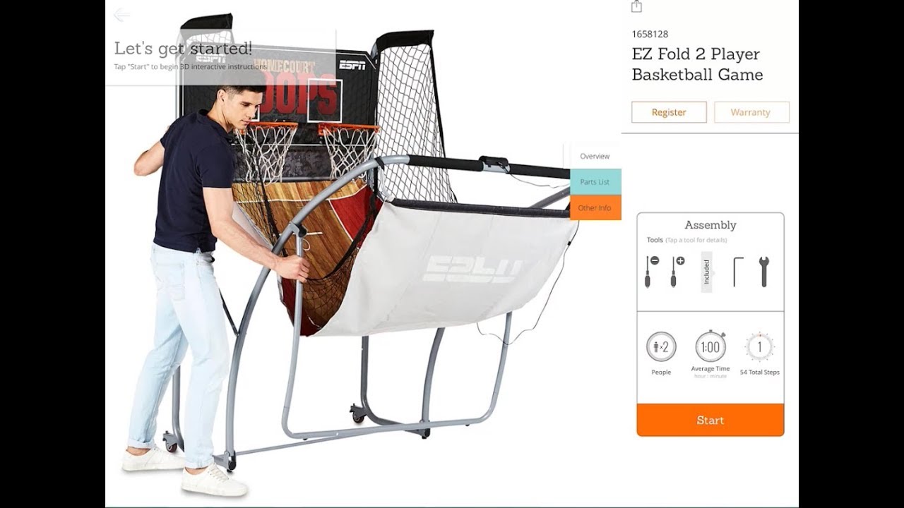 Buy MD Sports Ez-Fold 2 Player basketball Game Online at Low Prices in  India 