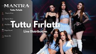 Mantra - Tuttu Fırlattı (Line Distribution + TR Lyrics)