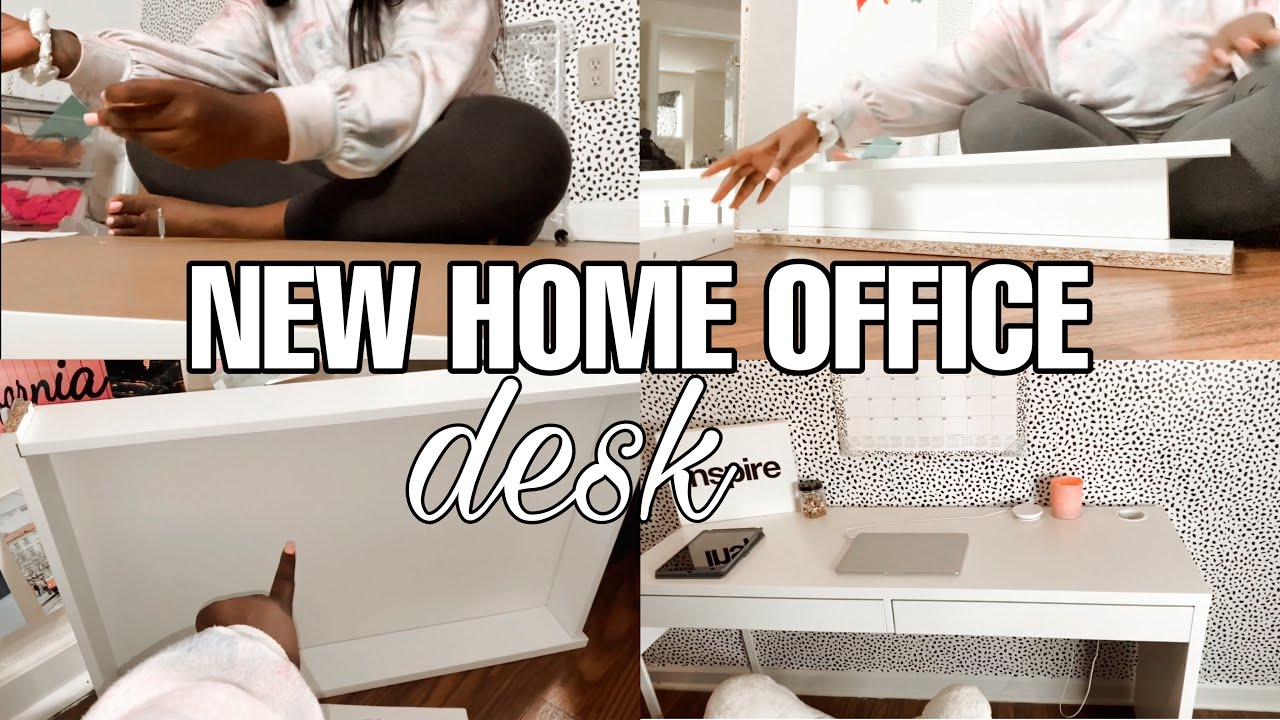 new home office desk MICKE IKEA Desk YouTube