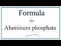 Phosphate Ion and Aluminum Chemistry
