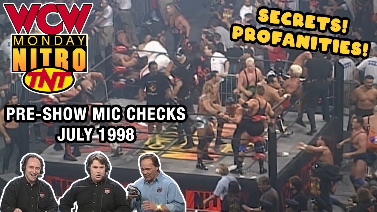 Wcw Microphone WCW Monday Nitro Mic Checks from July 1998 - YouTube