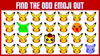 FIND THE ODD EMOJI OUT POKEMON PUZZLE GAME EMOJI PUZZLE QUIZ