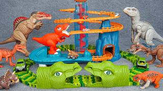 65 Minutes Of Satisfaction With Unboxing Speedy Dinosaur Car Track Set ASMR | Review Toys