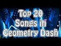 My Top 20 FAVOURITE Geometry Dash Songs!!