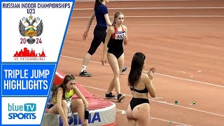 Triple Jump Highlights • 2024 Russian Indoor Championships U23 ᴴᴰ