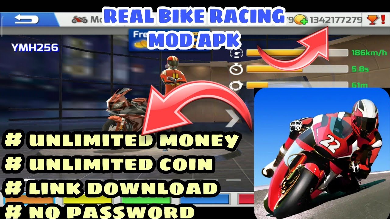 lomba sepeda motor 3d mod apk - YouTube