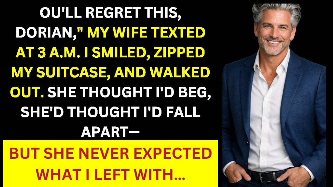My Wife Said I'd Regret Leaving — She Didn't Expect What I Left With…