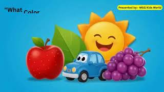 Learn Colors for Kids 🌈 Red, Yellow, Green, Blue &amp; Purple | Fun Learning Video