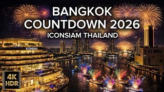 Download Lagu 🇹🇭 4K HDR | ICONSIAM BANGKOK New Year Countdown 2026 🎆 Epic Fireworks \u0026 Drone Show MP3