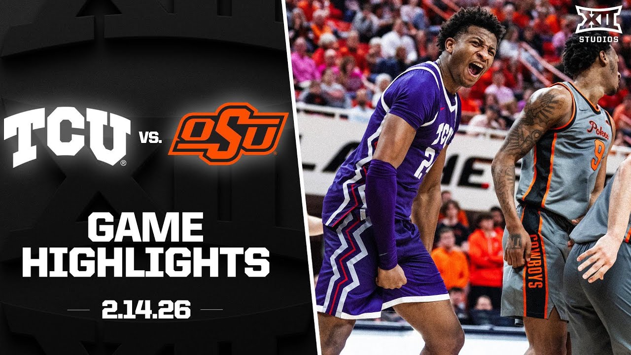 TCU vs. Oklahoma State Game Highlights | 2025-26 Big 12 Men’s Basketball