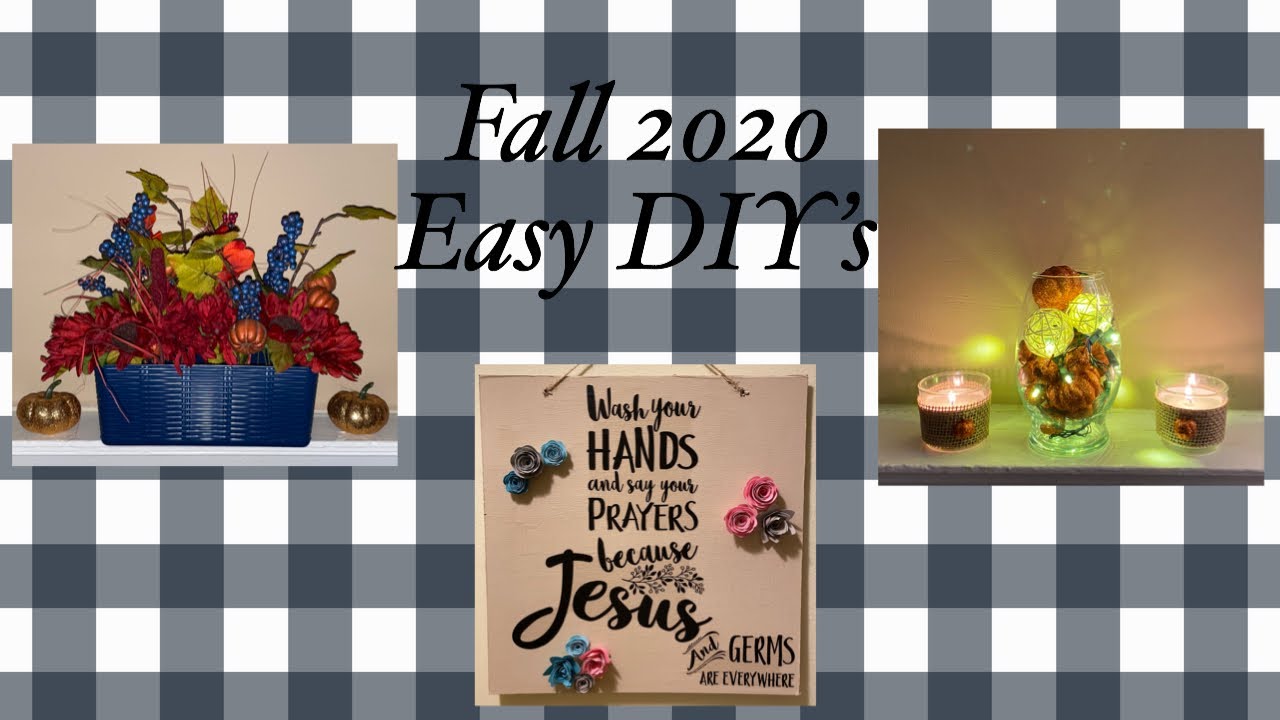 Fall 2020 Easy Peasy DIY's | Dollar Tree Home Decor