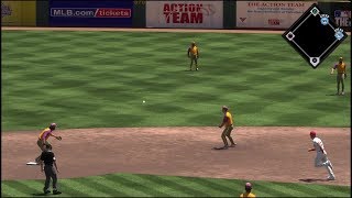 Heads up Baseball with Hamilton on base (MLB The Show 18)