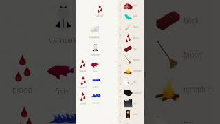 how to make all bl00d combinations in #littlealchemy #fyp #shorts #blood