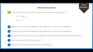Quant Prepathon - Day 3 Practice Question 1