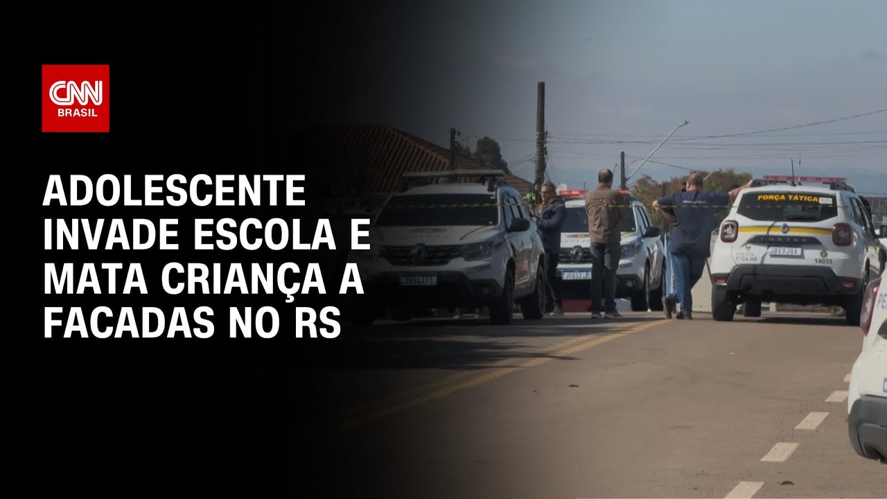 Adolescente de 16 anos invade escola e mata criança a facadas no norte do RS | BASTIDORES CNN