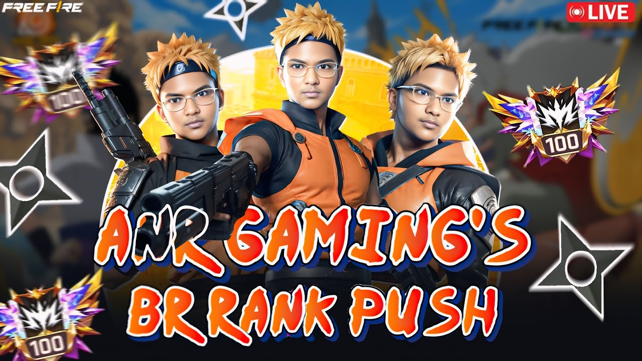 Br Rank Push - Free Fire live Telugu - Anr gaming - YouTube