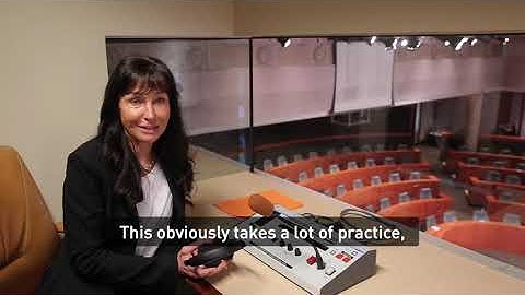 A day in the life of simultaneous interpreter Karin Reinhold