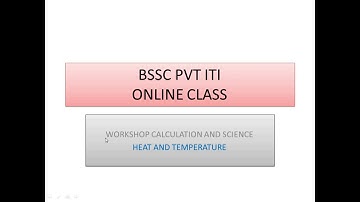 WCS Heat and temperature part 1 for first year students