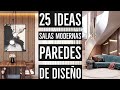 25 IDEAS PARA DECORAR SALAS MODERNAS y ELEGANTES CON DISEÑOS de PAREDES de MADERA | DECORACION 2022