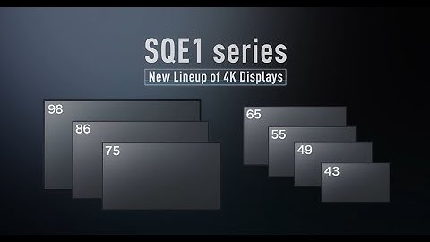 Panasonic SQE1 Series 4K Professional 24/7 Operation Signage Display