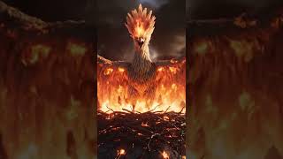 Phoenix rising from the ashes #aiart #aivideo #phoenix #shorts #fantasy #flames #cinematic #creature