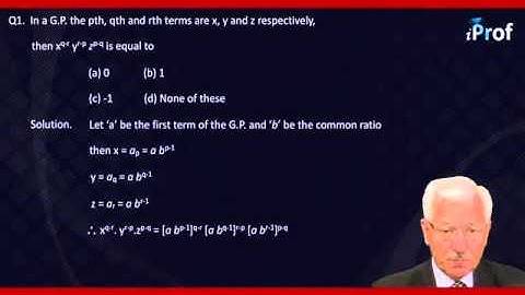 Solved Questions on Geometric Progressions | IIT Maths