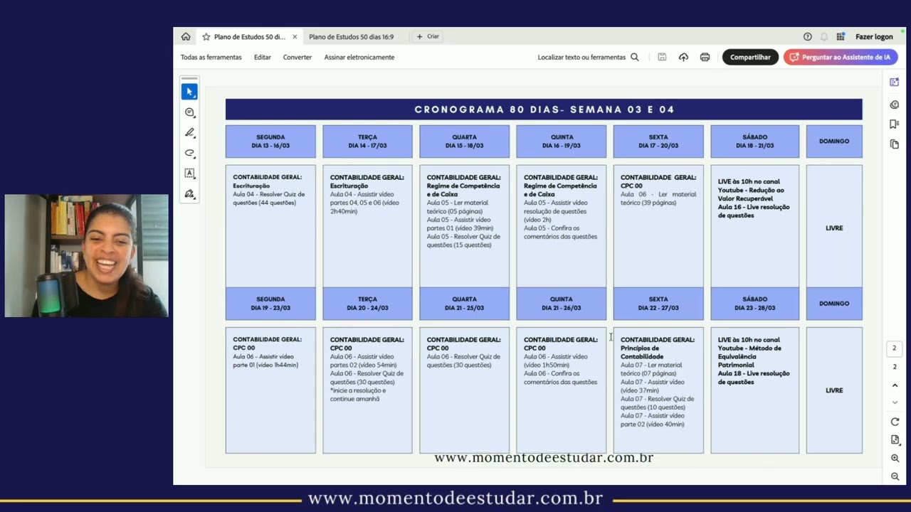Nosso Preparatório para o Exame de Suficiência com cronograma iniciando dia 02/03