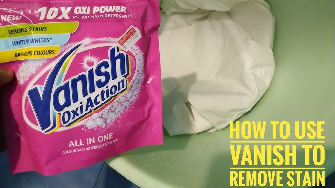 How To Remove Tough Stains From Clothes With Vanish Oxi Action 