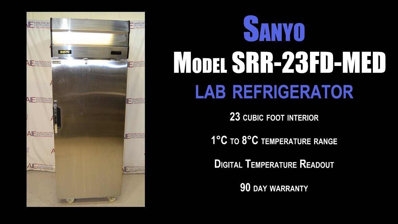 Sanyo laboratory refrigerator (4411D REFRIG) YouTube