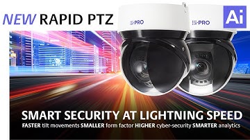 New i-PRO smaller, faster & high-resolution Rapid PTZ cameras