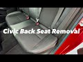 How to remove back seat Honda Civic 2022-2025 bottom cushion 2023 2024