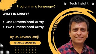 Lecture-21 || Array #c #languages #coding  #Dr.jayeshdarji