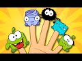 Five Little Fingers With Om Nom | Finger Family Songs | HooplaKidz TV