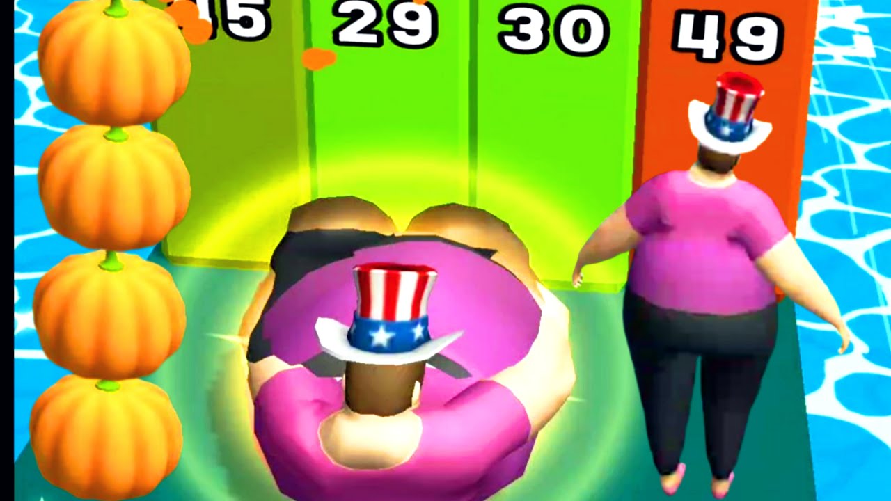 Max Level Gameplay in Fat Pusher Game | Running Game