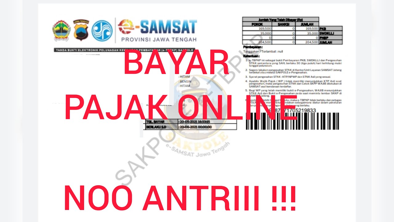 CARA BAYAR PAJAK MOTOR ONLINE MUDAH TANPA ANTRI "SAKPOLE" !!!! CILACAP