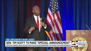 VIDEO: Sen. Tim Scott files paperwork to enter 2024 presidential race