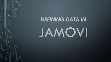 No SPSS No Problem - Defining and Entering Data in JAMOVI