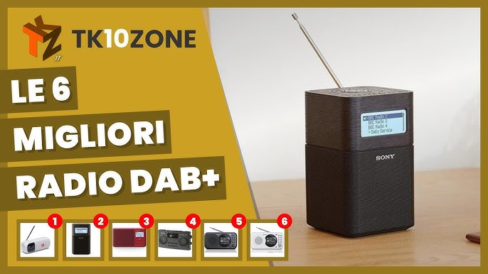 TREVI - Radio Digitale Portatile DAB 7F90 R con Ricevitore DAB