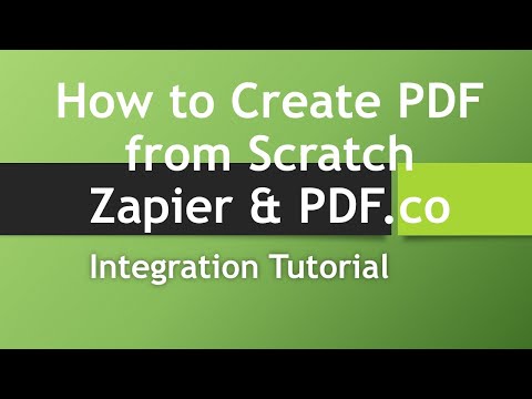 How to Create PDF from Scratch using PDF.co and Zapier